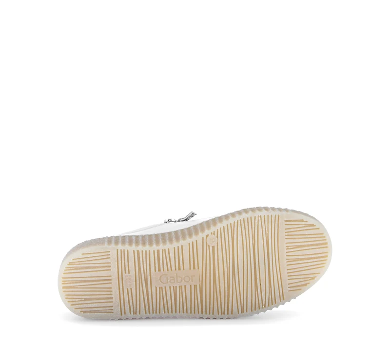 Baskets blanches en cuir lisse