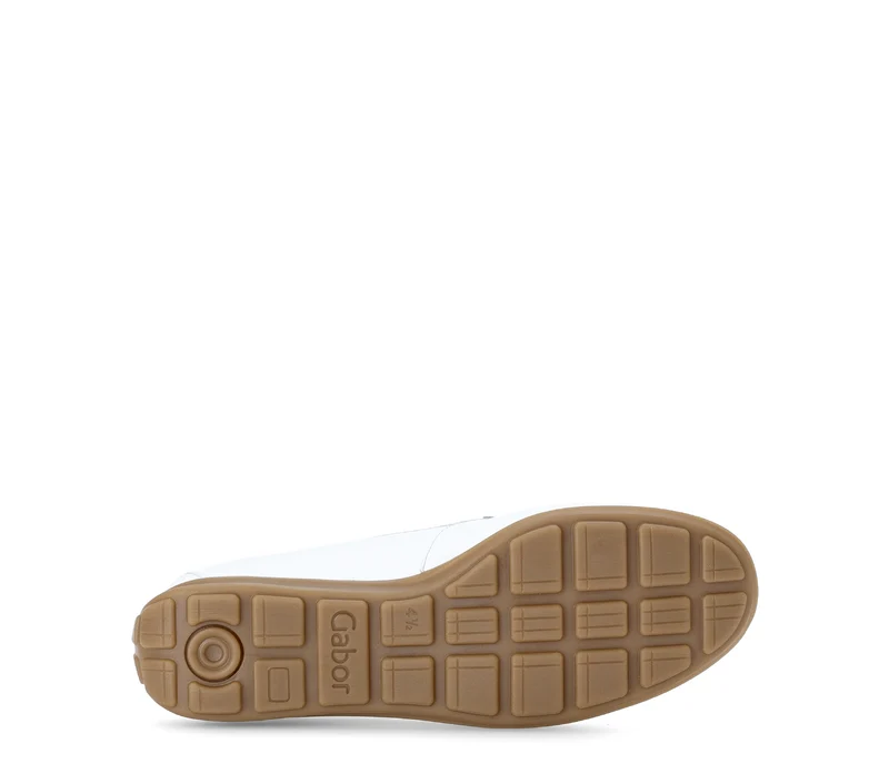 Mocassins blancs en cuir imprimé