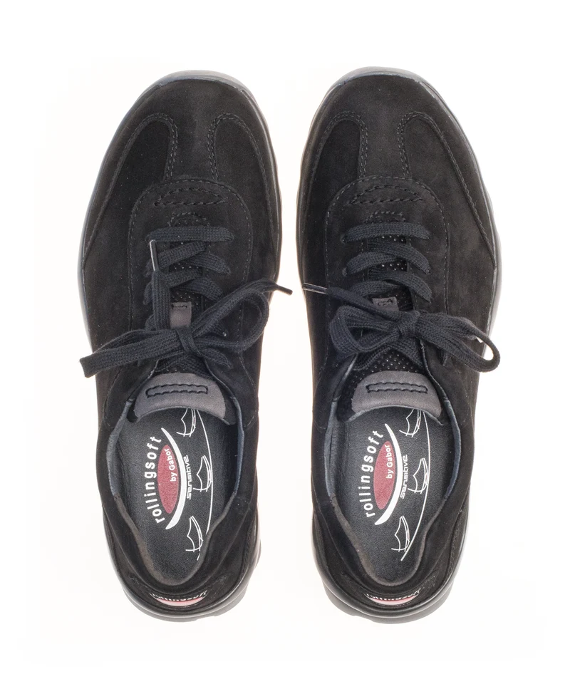 Baskets noires en cuir