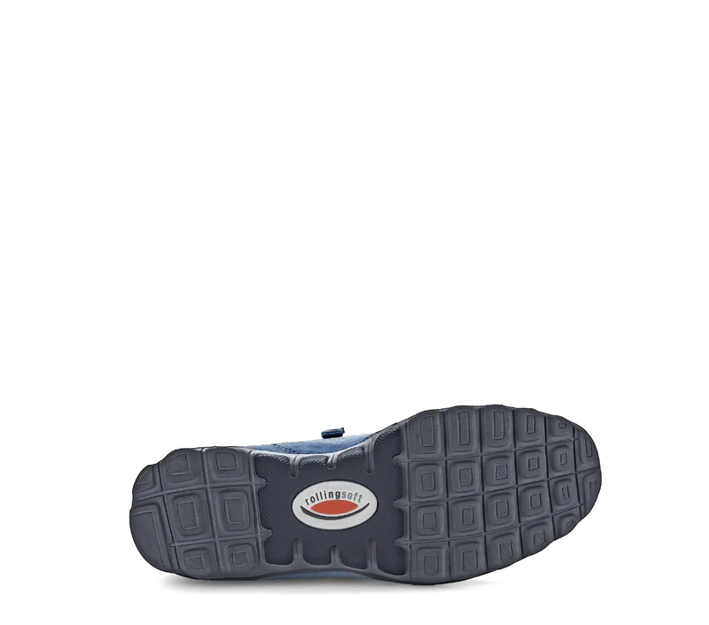 Baskets bleues en velours