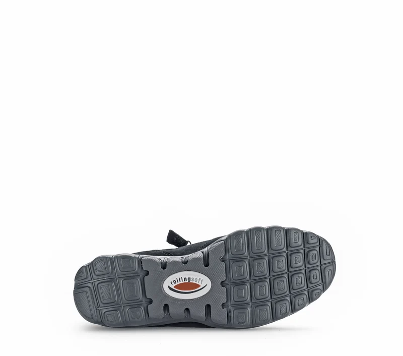 Baskets marine en combinaison cuirs