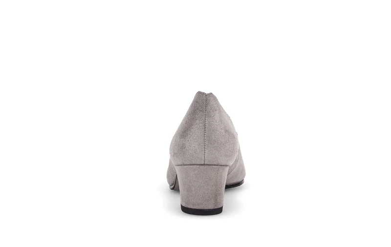 Escarpins taupe en cuir métalisé