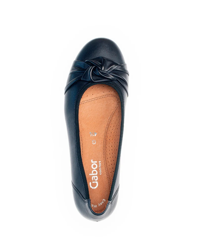 Ballerines bleues en cuir