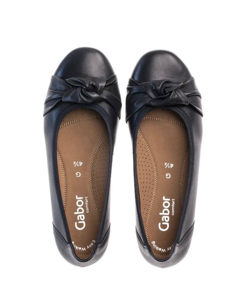 Ballerines bleues en cuir