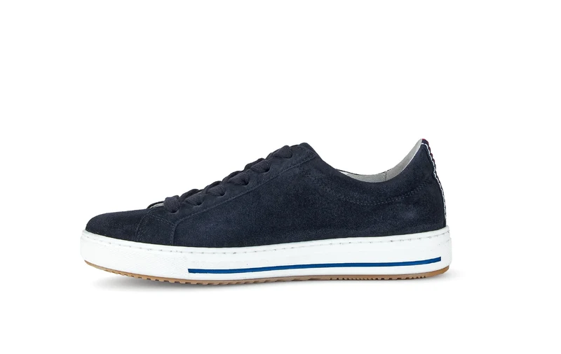 Baskets bleues en velours