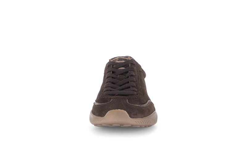 Baskets marron en velours