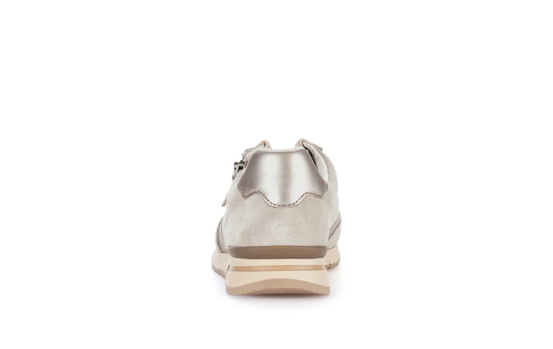 Baskets beiges en velours