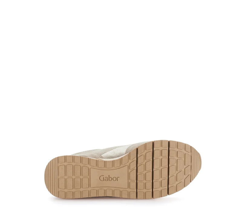 Baskets beiges en velours