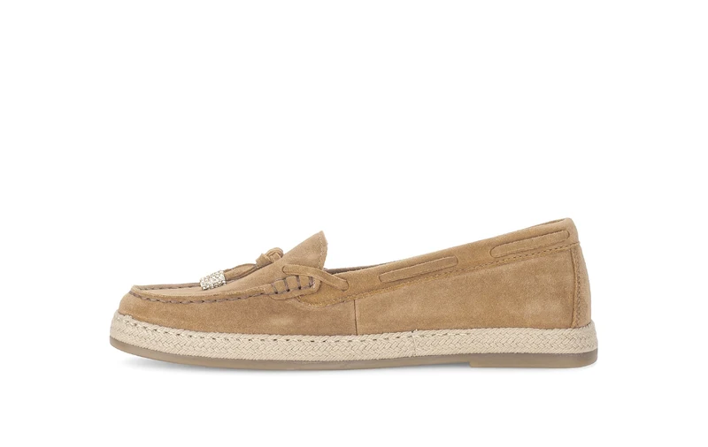 Mocassins cognac en velours
