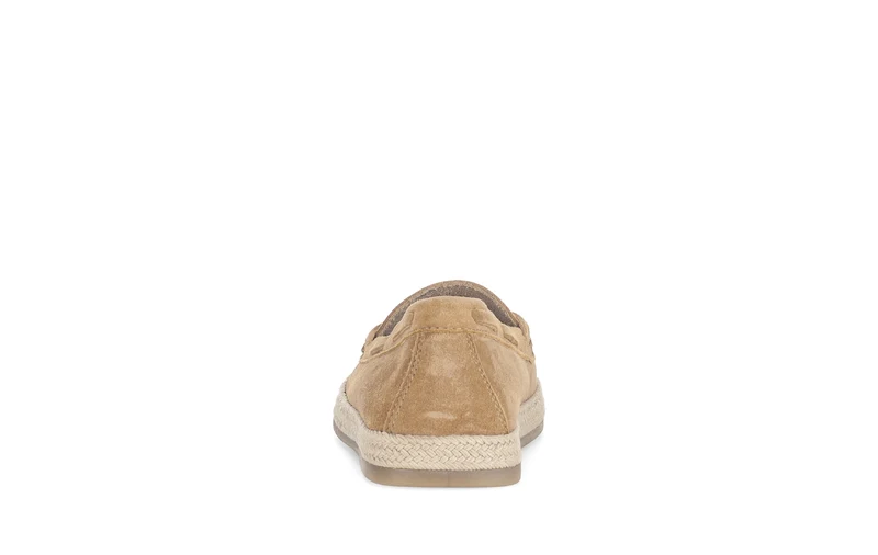 Mocassins cognac en velours