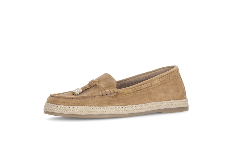 Mocassins cognac en velours