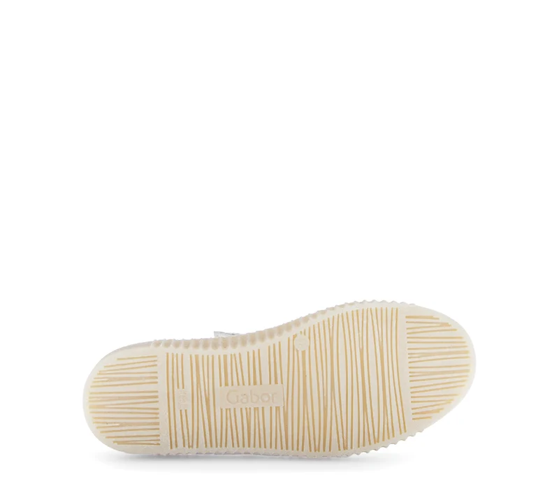 Baskets blanches en cuir lisse