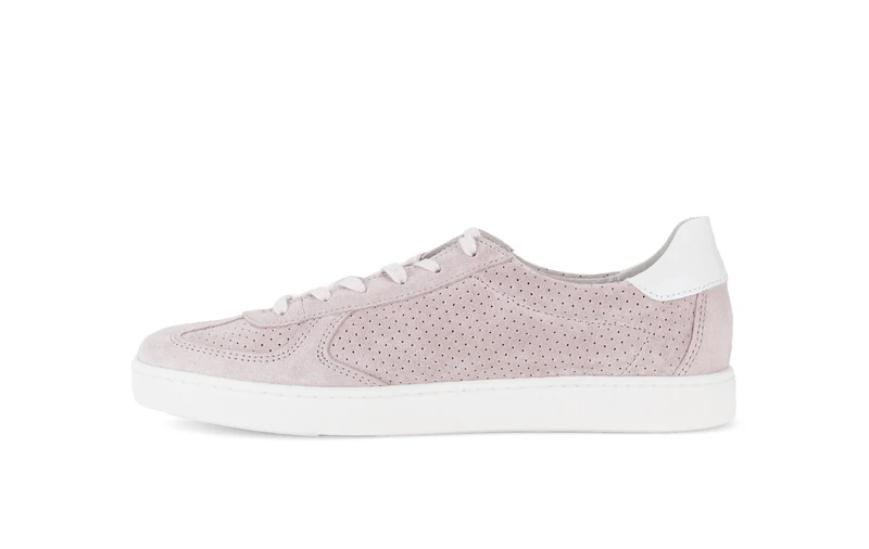 Baskets roses en velours