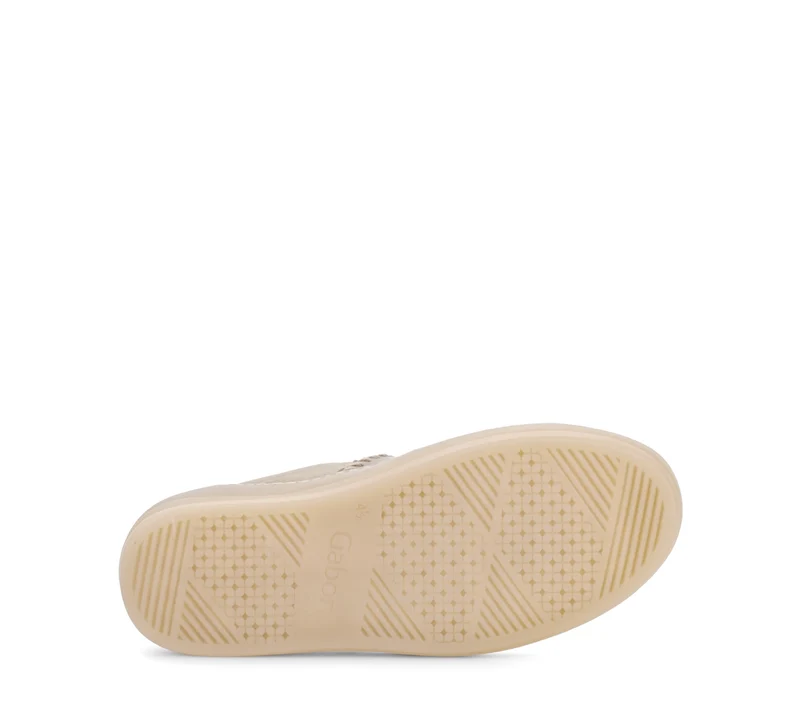 Baskets beiges en velours