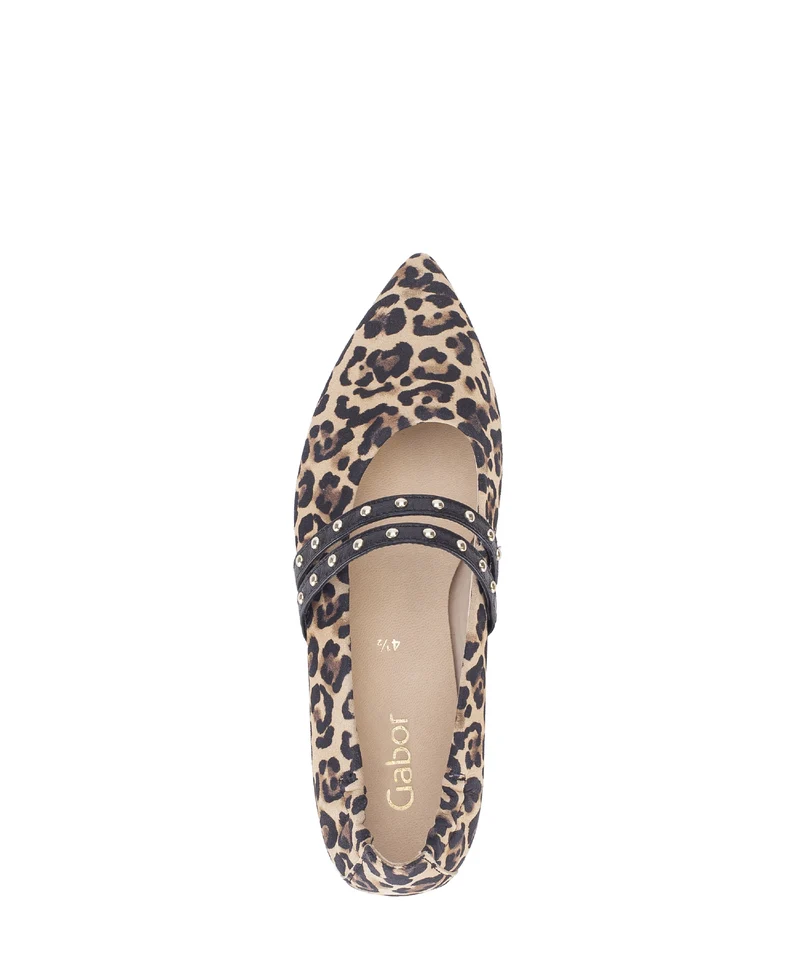 Ballerines beiges en velours