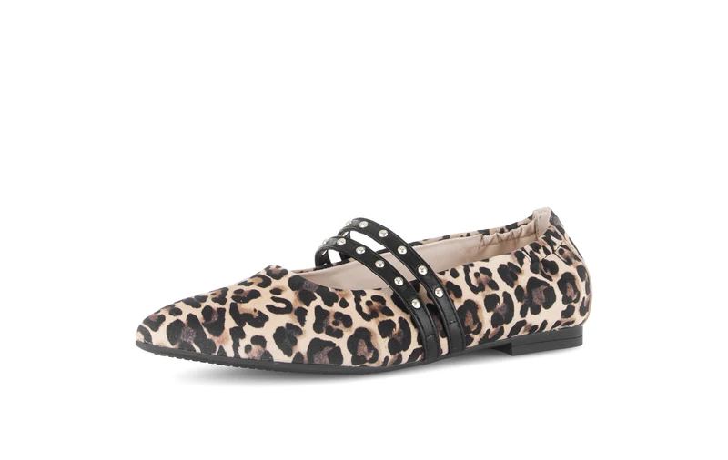 Ballerines beiges en velours