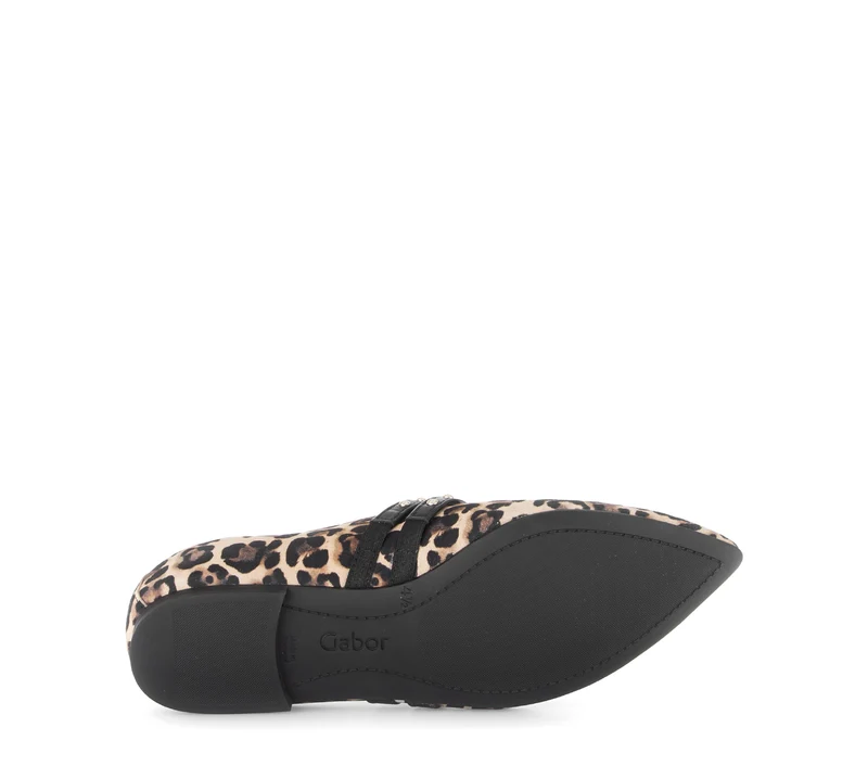 Ballerines beiges en velours