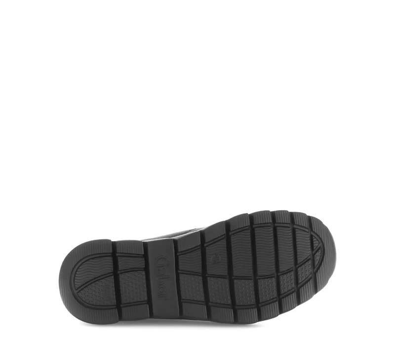 Baskets noires en cuir imprimé