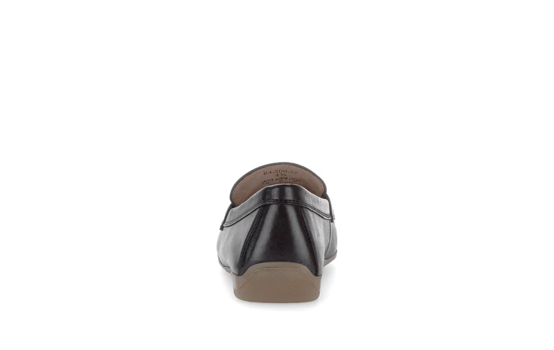 Mocassins noirs en cuir lisse