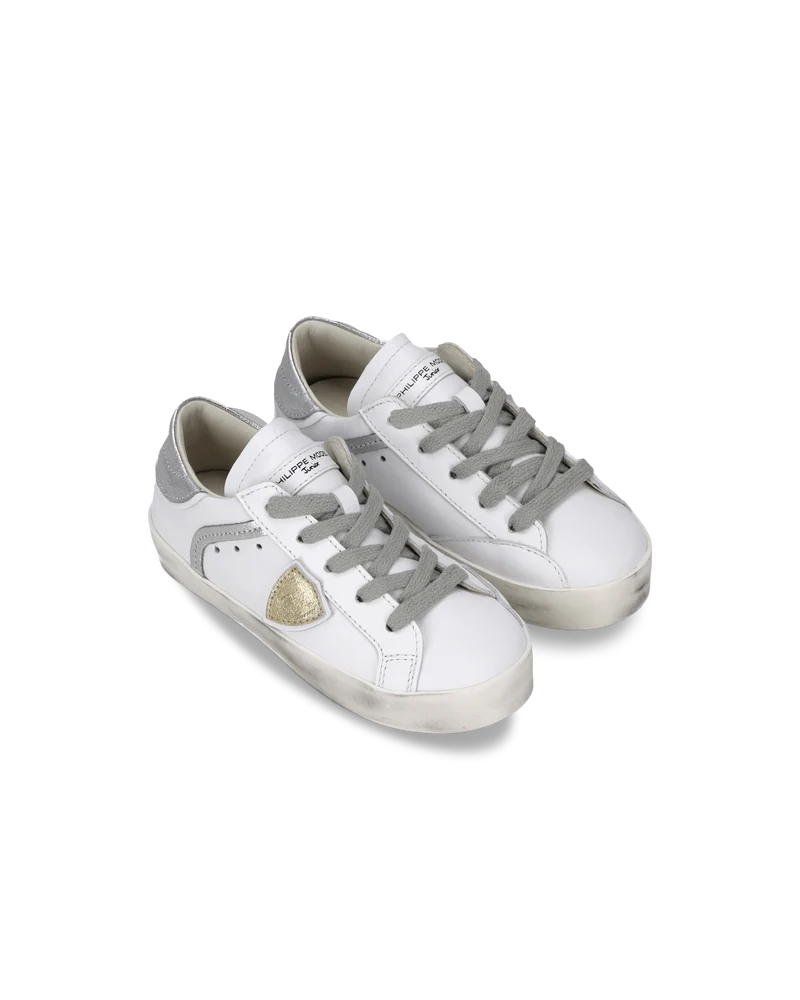 Sneaker Prsx Baby, White Silver