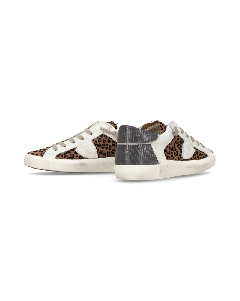 Sneakers Prsx Women, White Grey Animal-Print