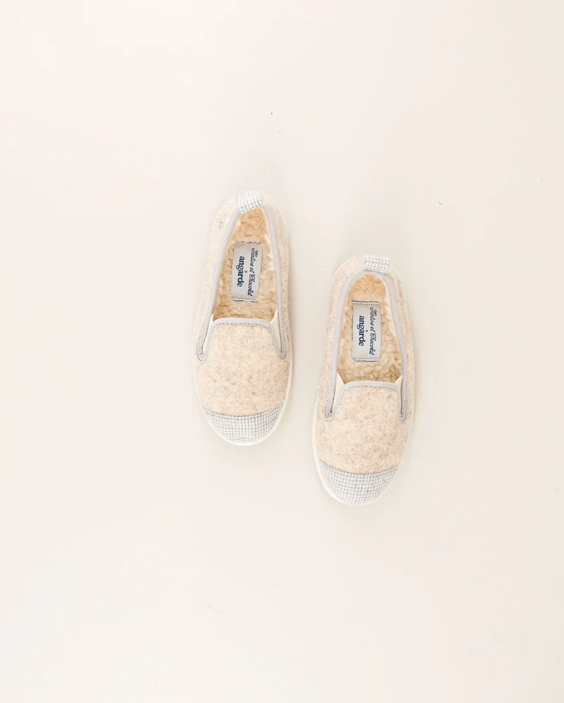 Chausson enfant Bruson, collab' x Tartine et Chocolat carreaux