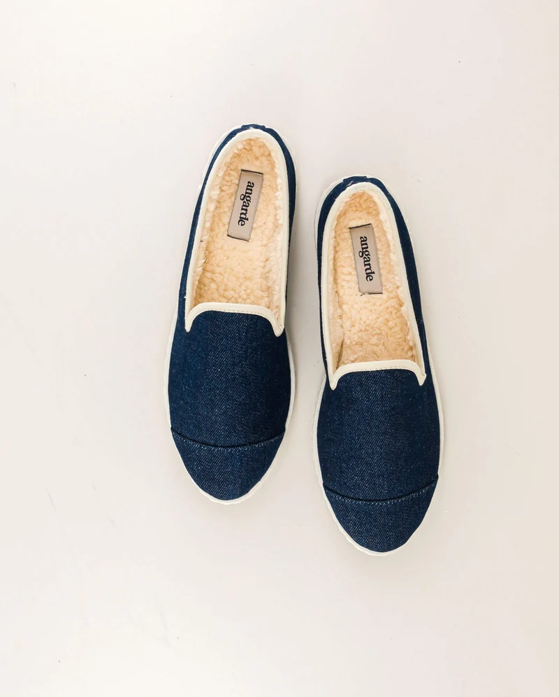 Chausson homme Bruson, denim brut