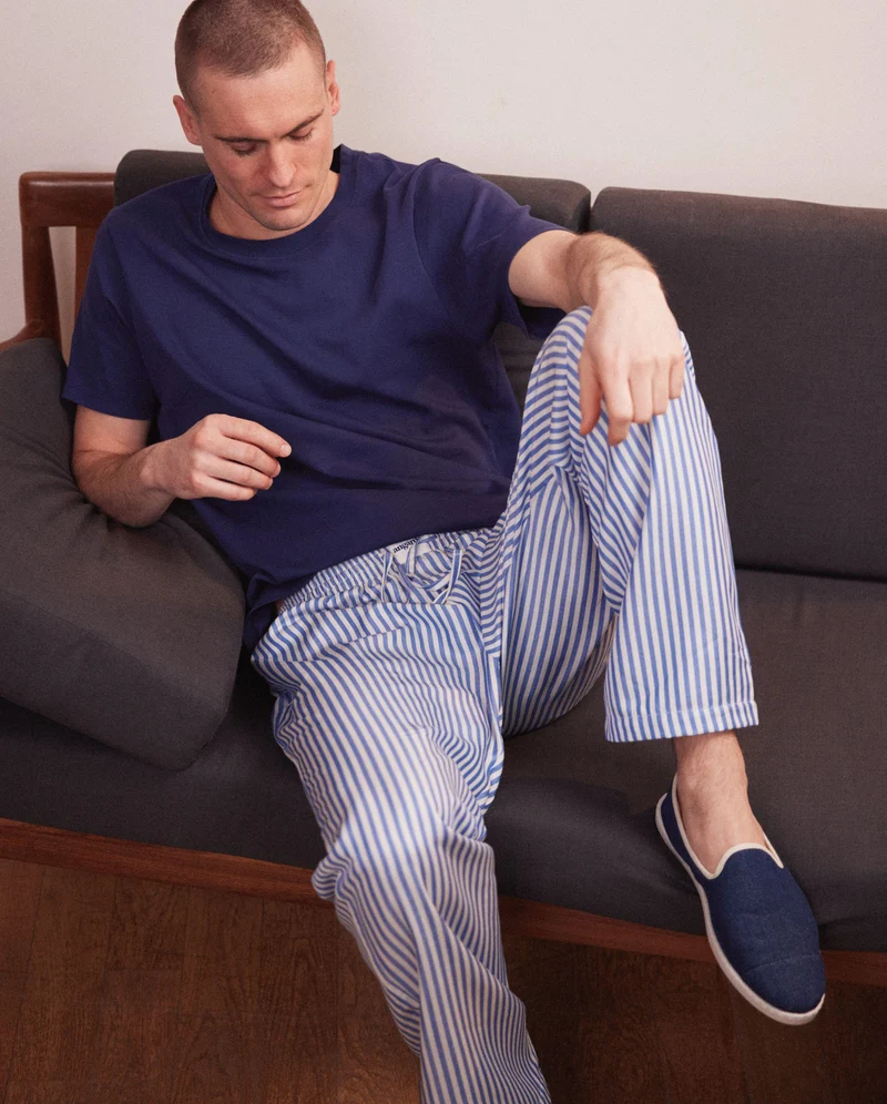 Chausson homme Bruson, denim brut