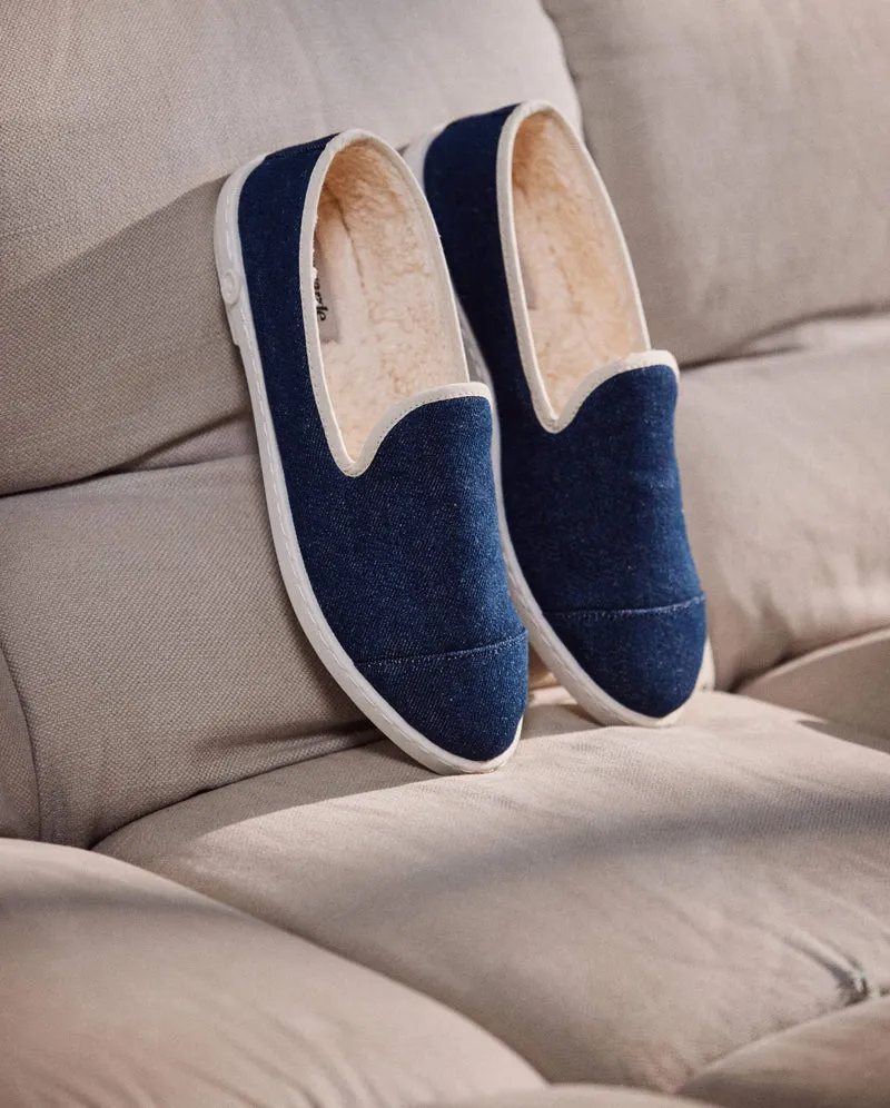 Chausson homme Bruson, denim brut