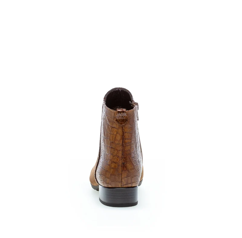 Bottines cognac en cuir