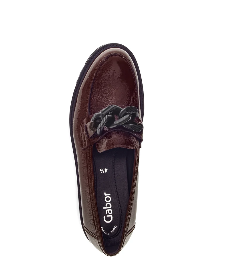 Mocassins bordeaux vernies