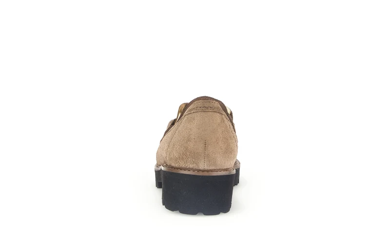 Mocassins taupe en velours