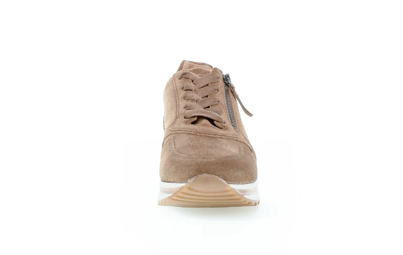Sneakers cognac en suède