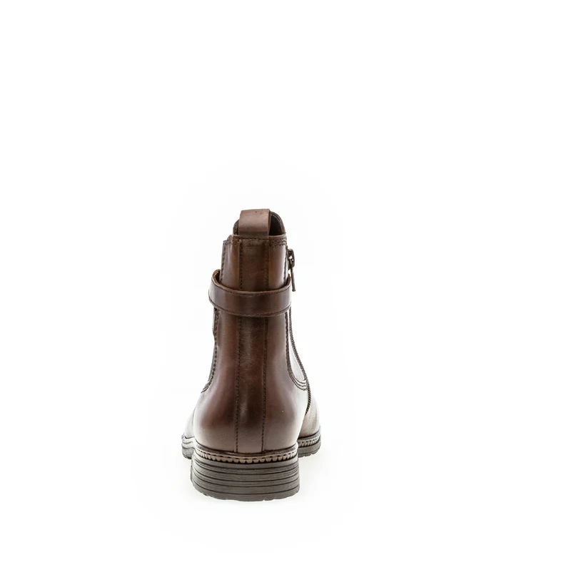 Bottines cognac en cuir