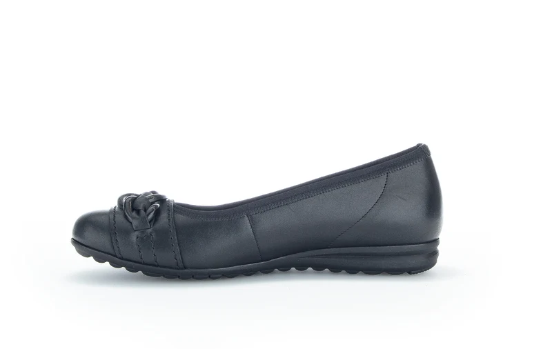 Ballerines noires en cuir