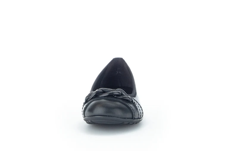 Ballerines noires en cuir