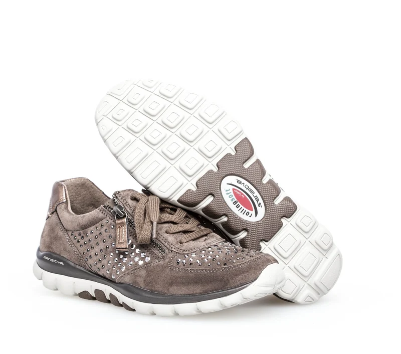 Baskets Rolling Soft grises en cuir