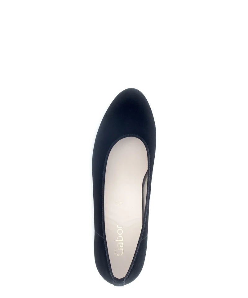 Escarpins noirs en cuir velours