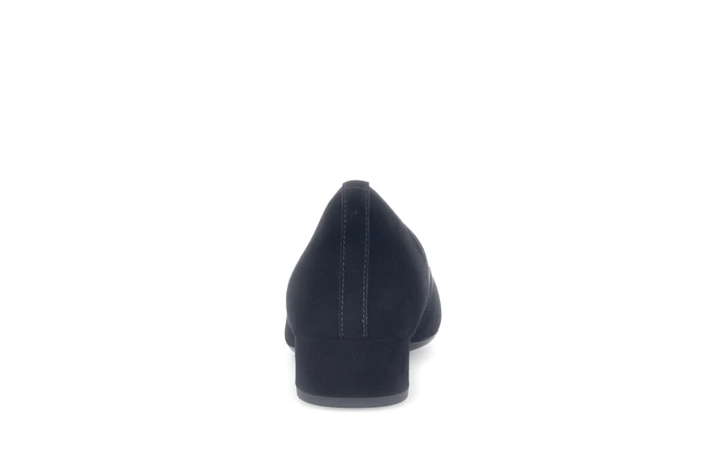 Escarpins noirs en cuir velours