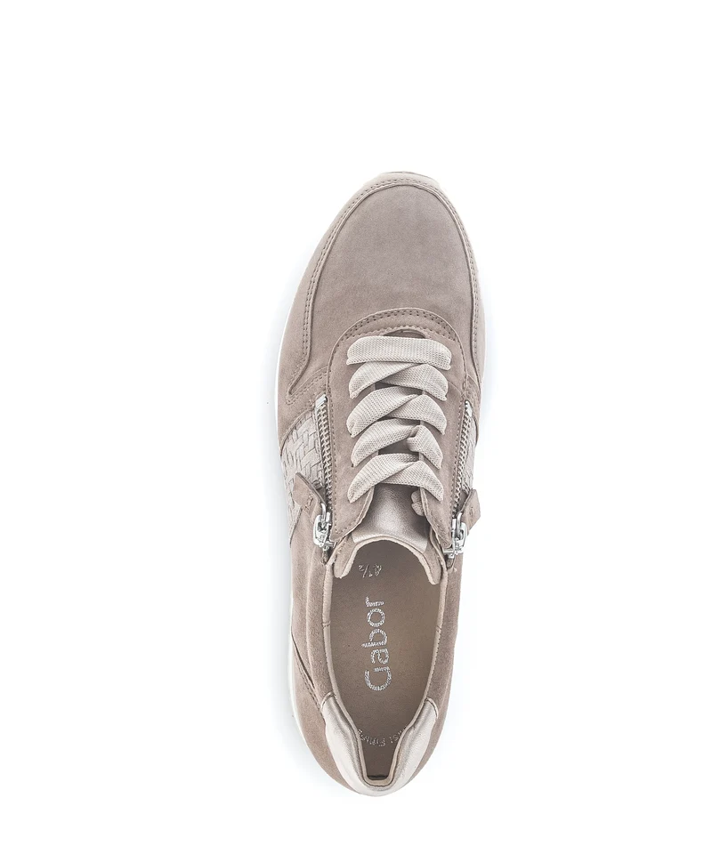 Sneakers sable en suède