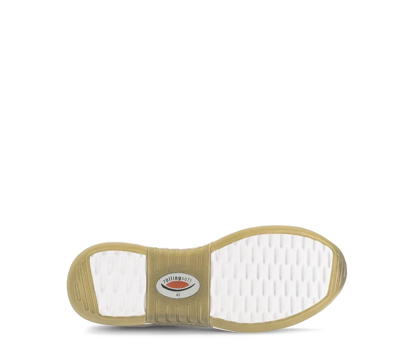 Baskets beiges en nubuck et textile