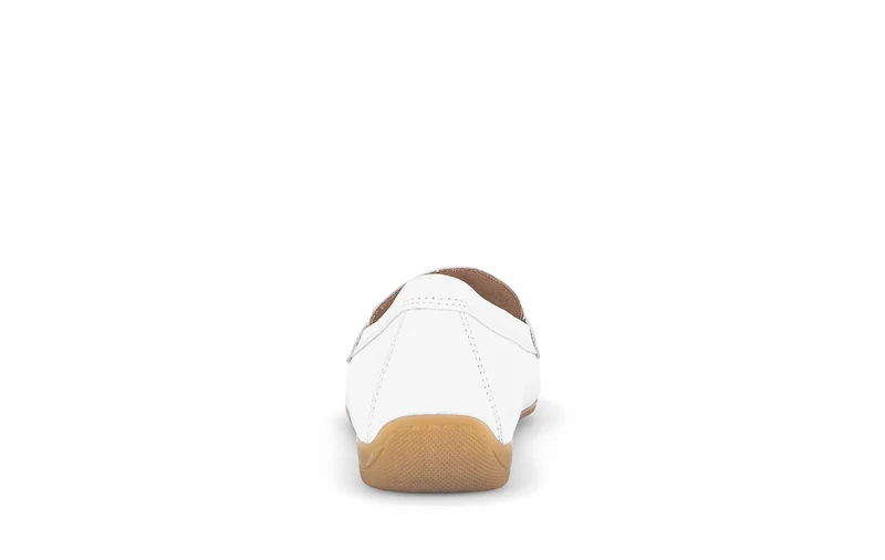 Slip-ons blancs en cuir lisse