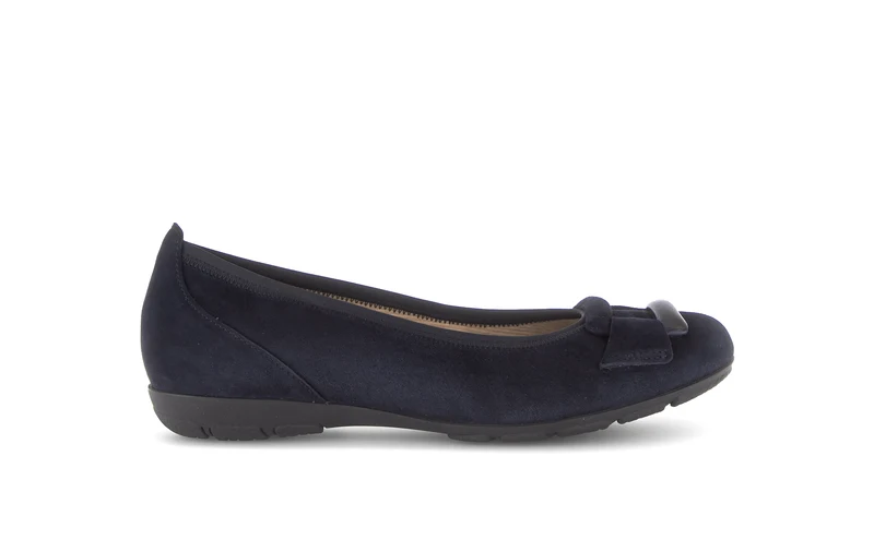 Ballerines bleues en nubuck