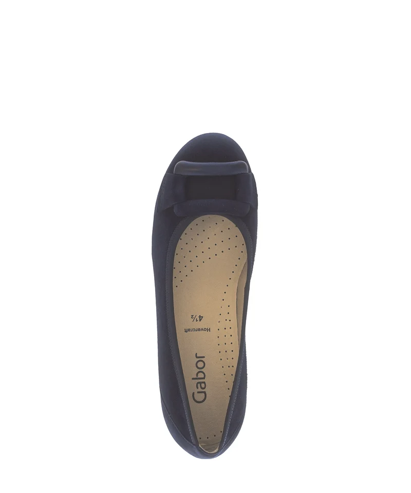 Ballerines bleues en nubuck