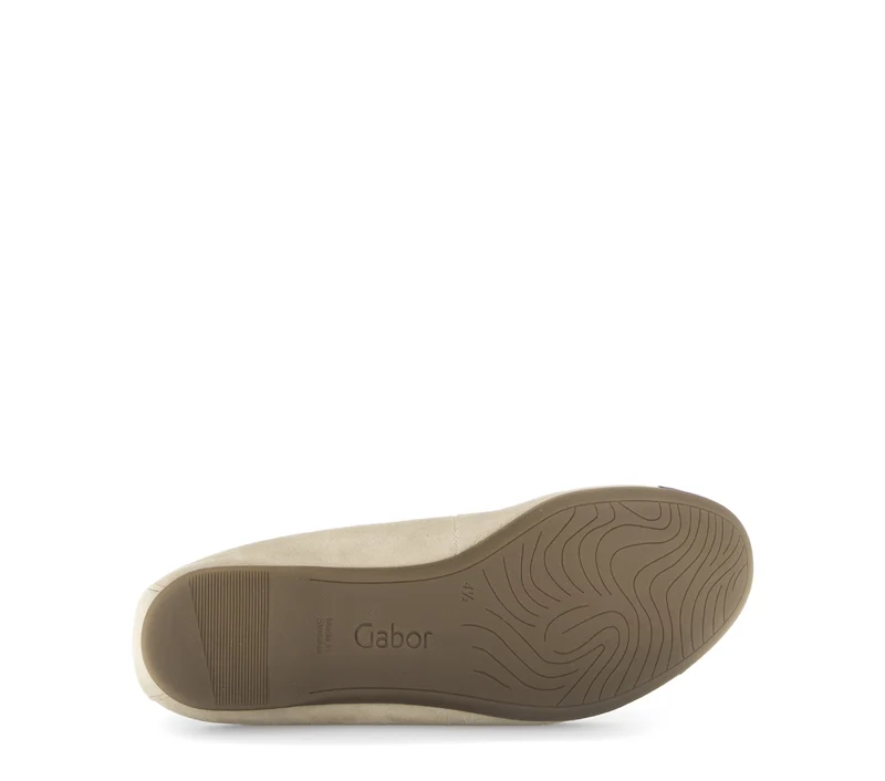 Ballerines beiges en velours