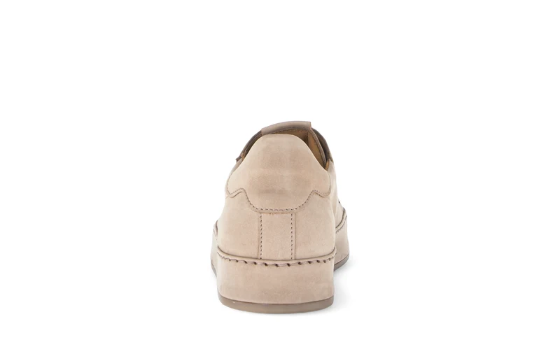 Baskets beiges en cuir