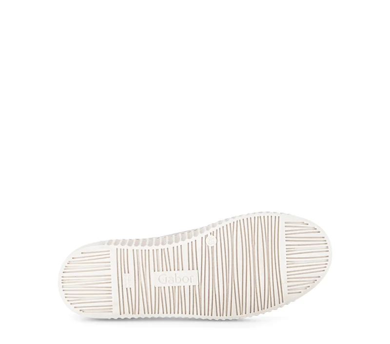 Baskets dorées en cuir