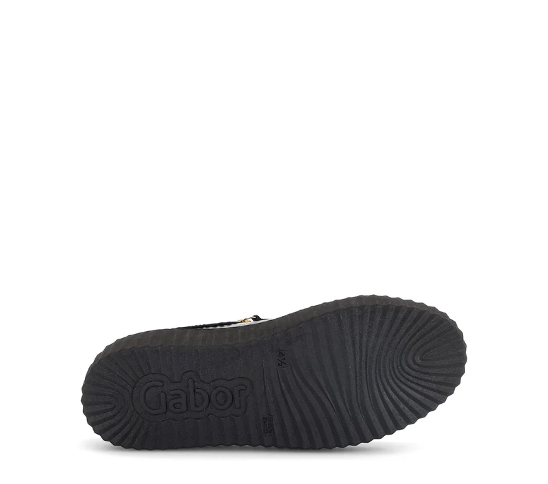 Baskets noires en vernis