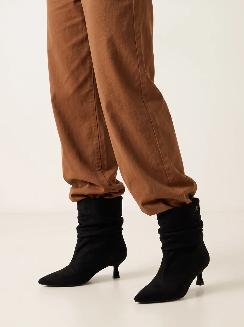 BOTTINES PAULIANA NOIR SUEDINE