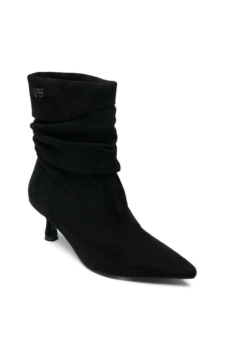 BOTTINES PAULIANA NOIR SUEDINE
